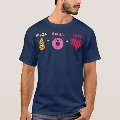 Pizza Bagel Lover Funny Cute 14332977 T_Shirt