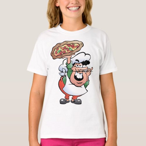 Pizza Baker Girls T_Shirt