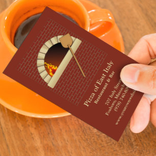 Pizza & Bakery Business Card Template