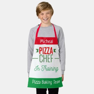 Pizza baking team- kids apron