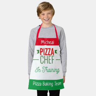 Pizza baking team- kids apron