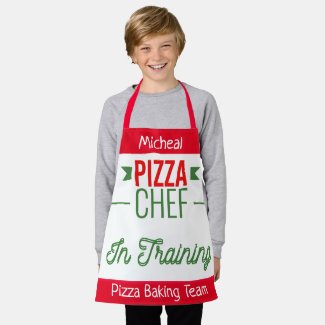 Pizza baking team- kids apron