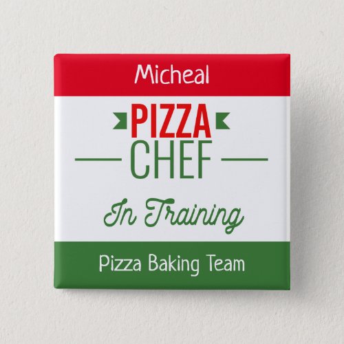 Pizza baking team_ personalized button