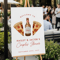 Pizza & Beer Casual Couples Wedding Bridal Shower