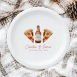 Pizza & Beer Casual Couples Wedding Bridal Shower Paper Plates<br><div class="desc">Pizza & Beer Casual Couples Wedding Bridal Shower paper plates. Perfect for a casual couples wedding shower where everyone can join in the fun!</div>