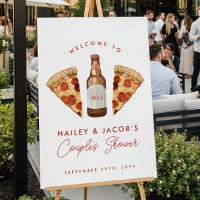 Pizza & Beer Casual Couples Wedding Bridal Shower