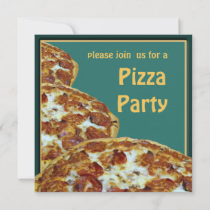 Pizza & Beer Party Invitation