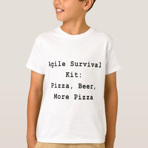 Pizza Beer Scrum Agile Project Management Funny PM T_Shirt