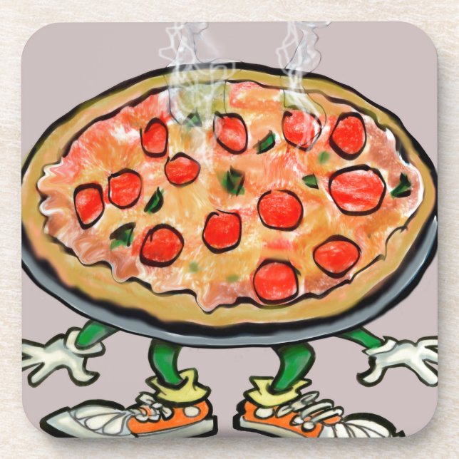 Pizza Beverage Coaster (Front)