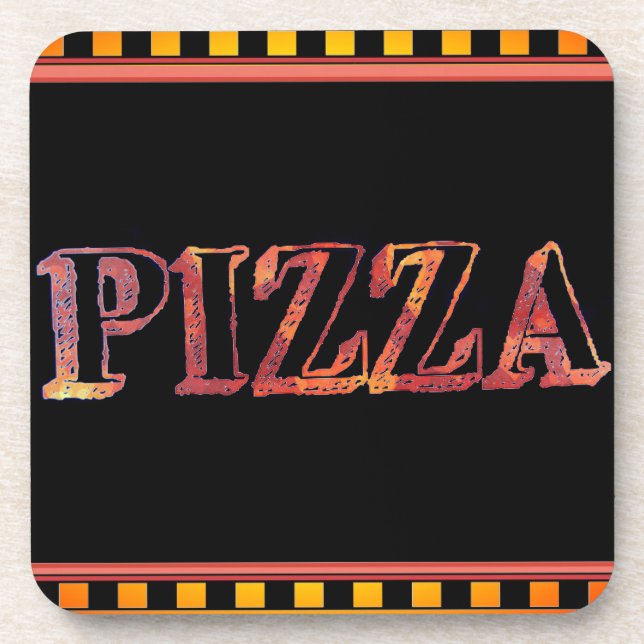 Pizza Beverage Coaster (Front)