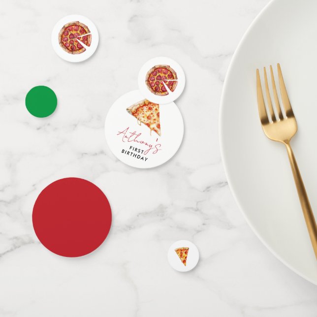 Pizza Birthday Confetti (Group)