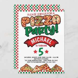 Pizza Birthday Invitation