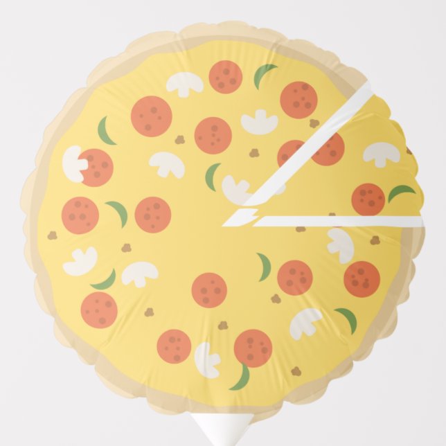 Pizza Birthday Party Balloon (Front)
