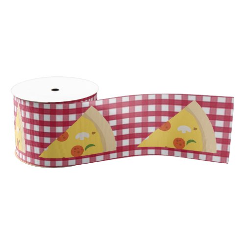 Pizza Birthday Party Grosgrain Ribbon