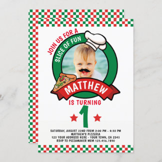 Pizza Birthday Party Invitation