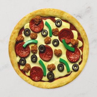 Pizza Birthday Party Invitation