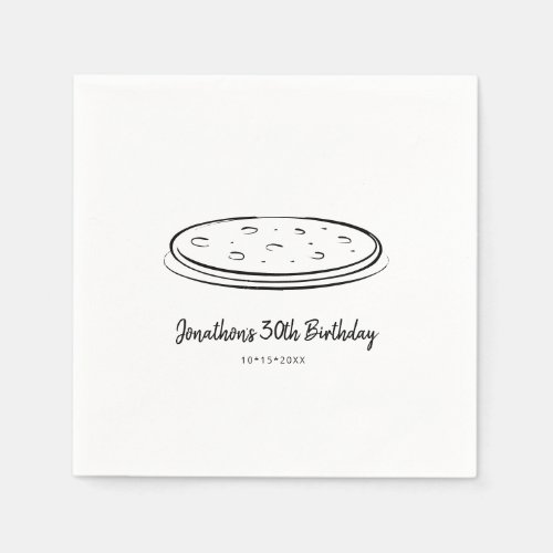 Pizza Birthday Party Napkin
