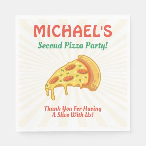 Pizza Birthday Party Napkins