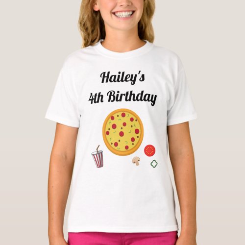 Pizza Birthday Party T_Shirt