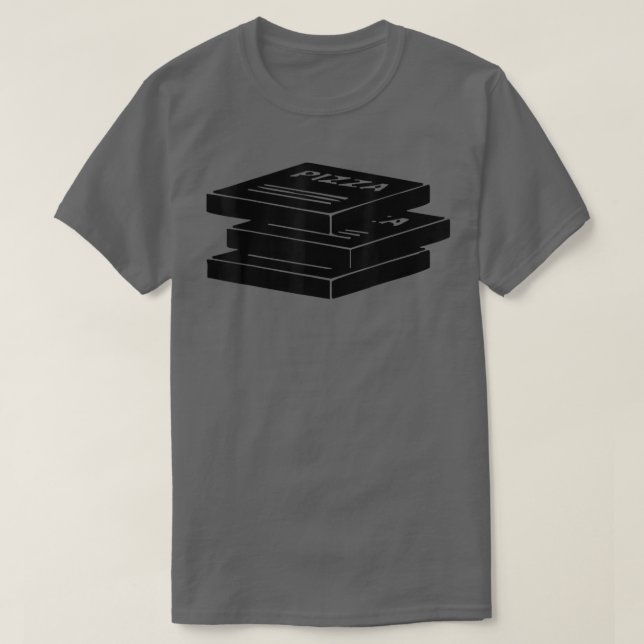 Pizza Box Stack  T-Shirt (Design Front)