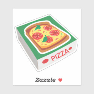 pizza box sticker
