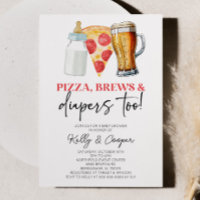 Pizza Brews and Diapers Too! Baby Shower