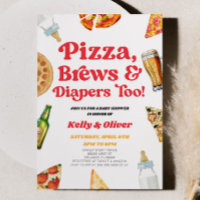 Pizza Brews and Diapers Too! Baby Shower