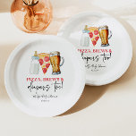 Pizza Brews and Diapers Too! Baby Shower Paper Plates<br><div class="desc">These are Pizza Brews and Diapers Too! Baby Shower Paper Plates!</div>
