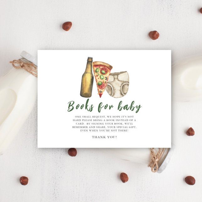 Pizza, Brews and Diapers too - Books for baby Enclosure Card (Creator Uploaded)