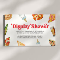 Pizza Brews Diapers Too Baby Shower Display Shower