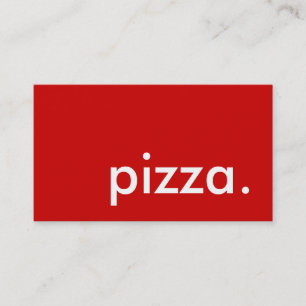 pizza. business card
