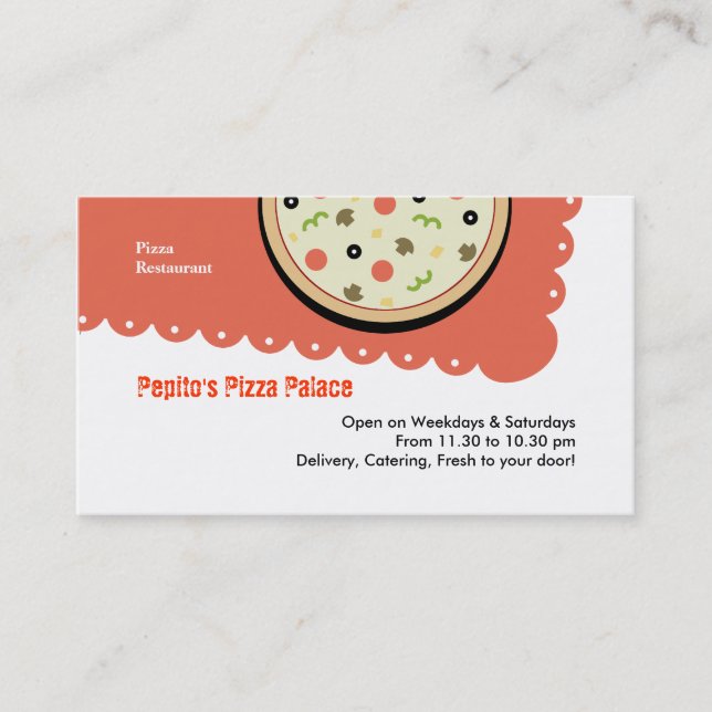 Pizza Business Card (Front)