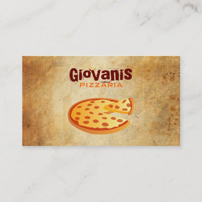 Pizza Business Cards (Front)