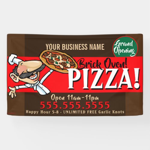 Pizza Business Customizable Promo Banner 