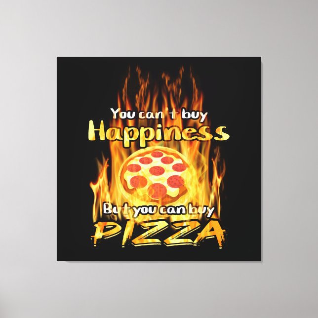 pizza  canvas print (Front)