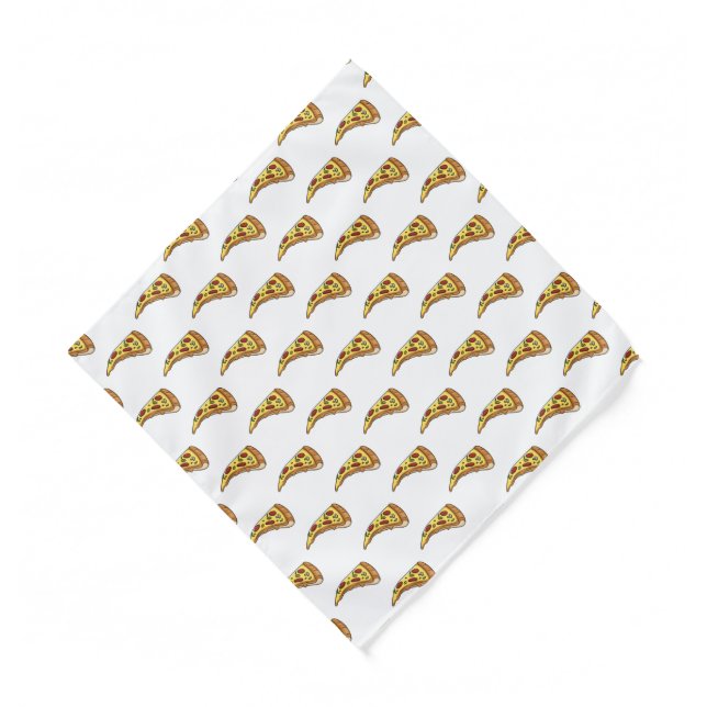 Pizza cartoon illustration bandana (Front)