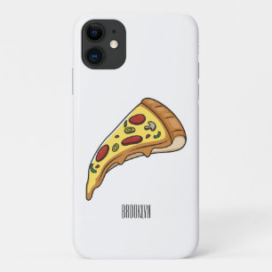 Pizza cartoon illustration iPhone 11 case