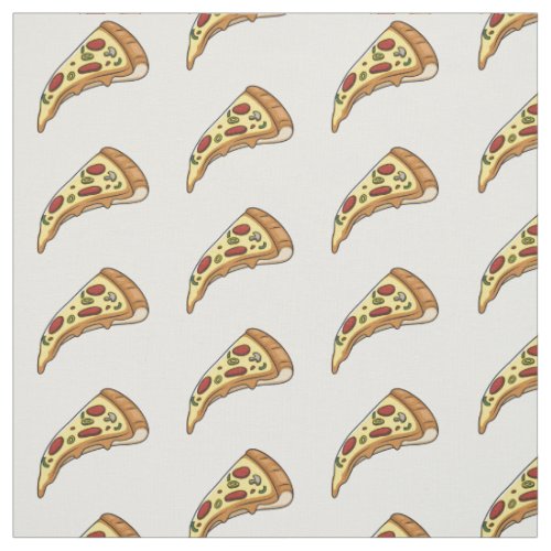 Pizza cartoon illustration fabric