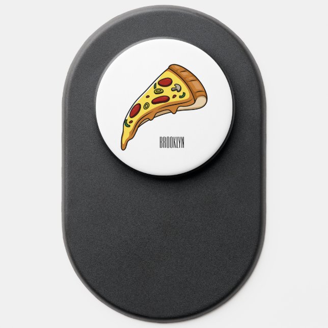Pizza cartoon illustration  PopSocket (Popsocket)
