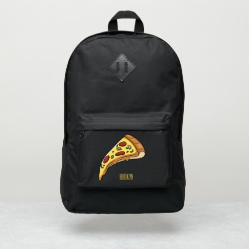 Pizza cartoon illustration port authority backpack