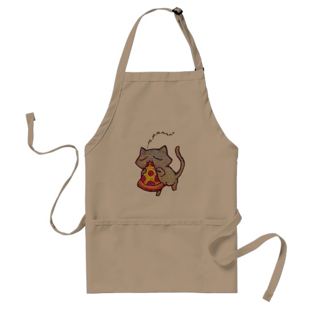 Pizza Cat! Adult Apron (Front)