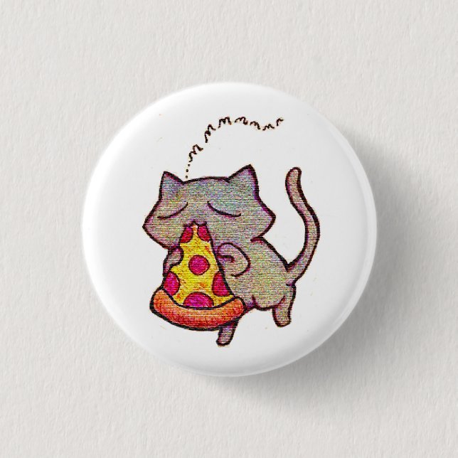 Pizza Cat! Button (Front)