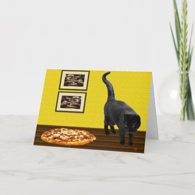 Pizza Cat Card (Front)