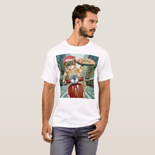 Pizza cat _ cat _ pizza delivery T_Shirt