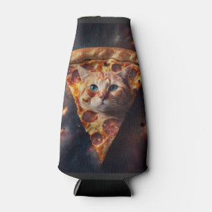 Pizza Cat Cuzie Bottle Cooler