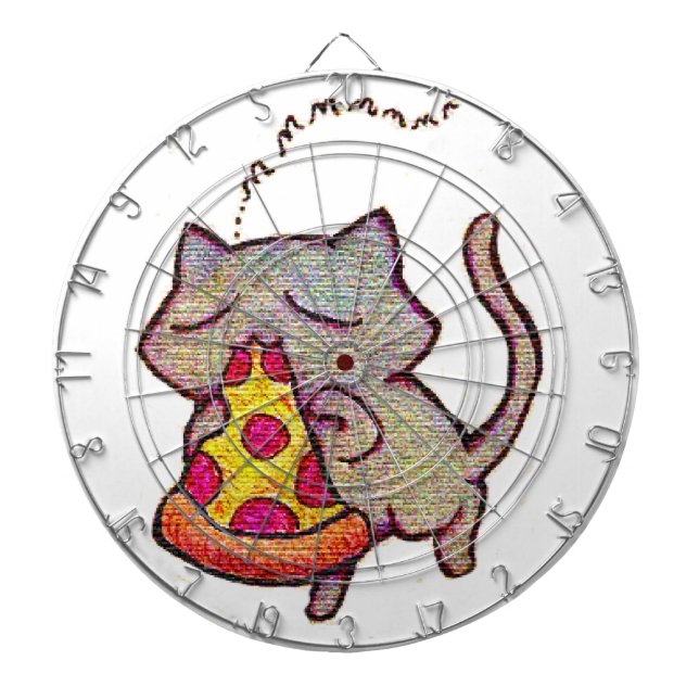 Pizza Cat! Dartboard With Darts (Front)