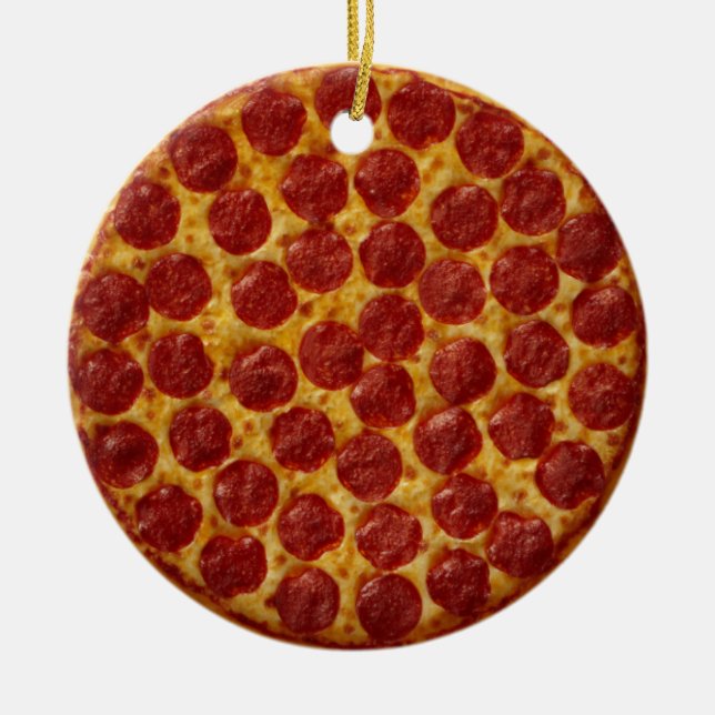 Pizza Ceramic Ornament (Front)