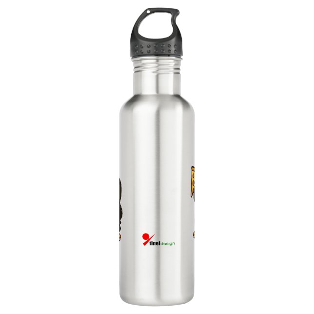 Pizza Champion Stainless Steel Water Bottle (Front)