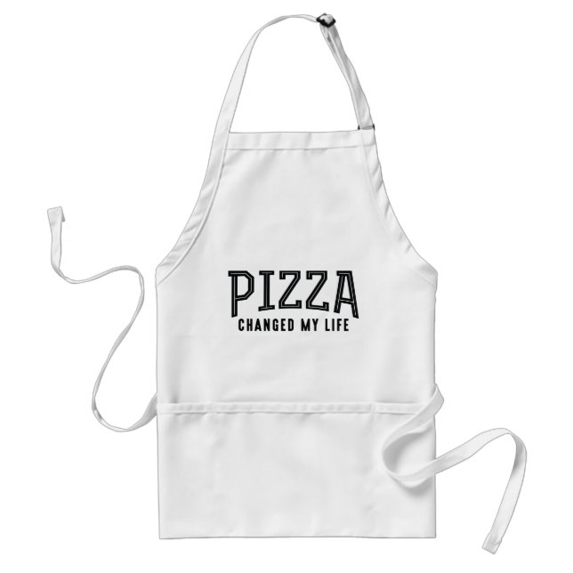 Pizza Changed My Life Adult Apron (Front)