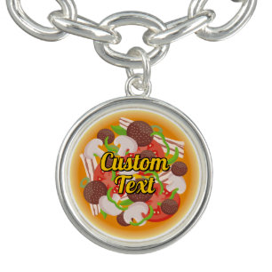 Pizza Charm Bracelet